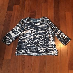 Broadway & Broome Zebra Top